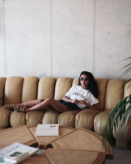 Lopez cozied up at Hôtel Les Roches Rouges in Saint-Raphaël, France. 