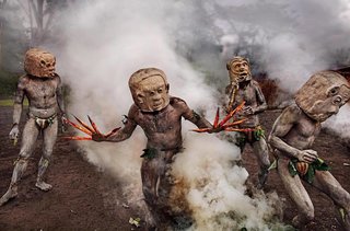 Mudmen in Papua, NewGuinea, 2017.