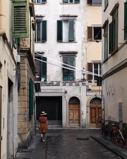 Strolling the streets of Florence, Italy.