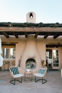 Young added an outdoor kitchen and BBQ area to entertain while taking in the landscape.