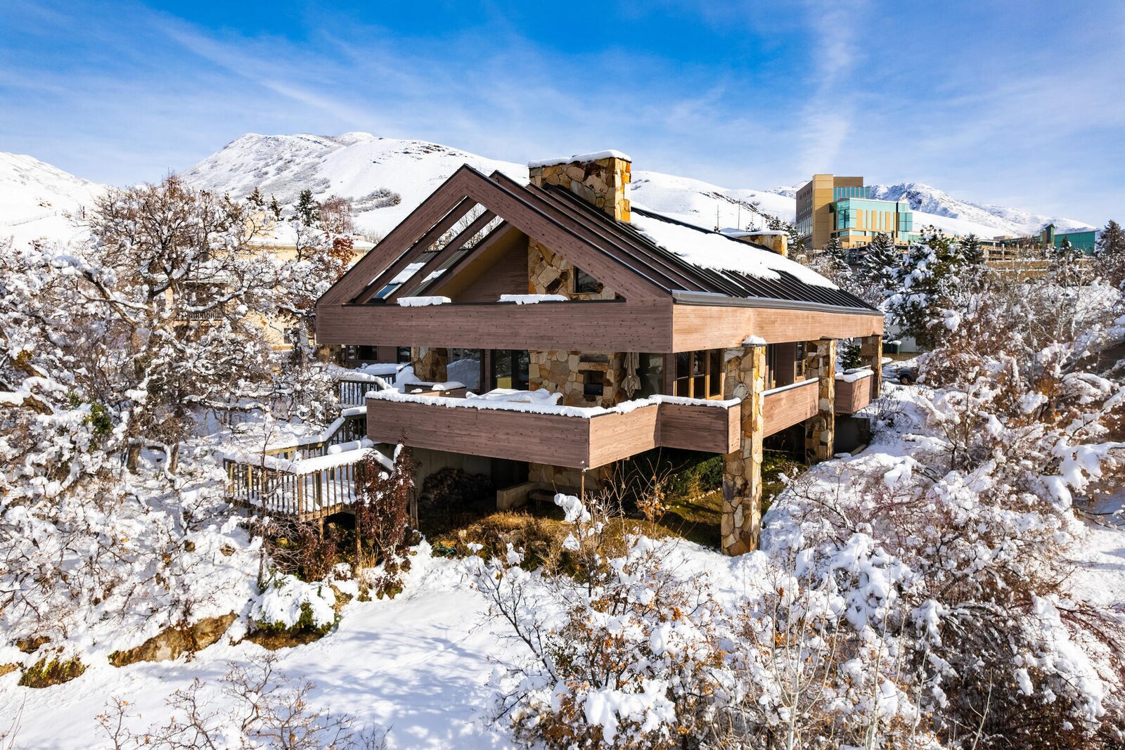 Photo 1 of 10 in A Modern Log Cabin in Salt Lake City Asks 2.5M Dwell