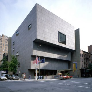 Design Icon: 10 Buildings by Marcel Breuer - Photo 9 of 11 - A muscular concrete stack amidst the stately homes of Manhattan’s Upper East Side, the Whitney imposes itself on the neighborhood, an architectural statement as challenging as the work housed inside. The granite exterior, ascending edges and upside-down windows, initially seen as pushy and gauche, are now recognized as inspired and grandiose. 