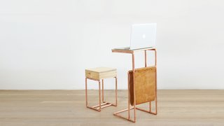 Dwell Made Presents: DIY Mini Copper Desk With Leather Sling - Photo 13 of 14 -