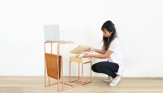 Dwell Made Presents: DIY Mini Copper Desk With Leather Sling - Photo 14 of 14 -