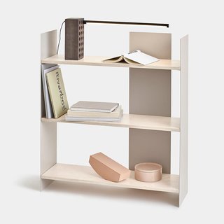Make moves towards a clutter-free home with a chic, freestanding bookshelf.