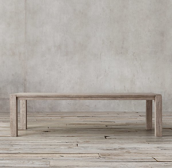 Modern Furniture Dining Kitchen Tables Dwell Restoration Hardware Reclaimed Russian Oak Rectangular Dining Table