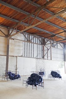 The Lawless Chair, designed by Evan Fay, is a "celebration of irregularity within a system, pursuing a more artful form that responds to the chaotic landscape within our structured society," says the designer. "A punk aesthetic contextualizes a poetic moment to reflect and voice through design, an attitude towards our hectically evolving environments and contemporary dilemmas."