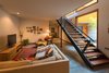 Modern home with Staircase, Wood Tread, and Metal Railing. Den Photo 10 of High Desert Pavillion