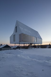 A Minimalist Winter Chalet Stands Tall on Stilts - Photo 5 of 6 -