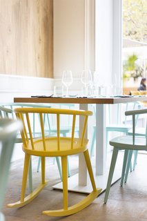 A mix of chair types adds a playful, fun touch.
