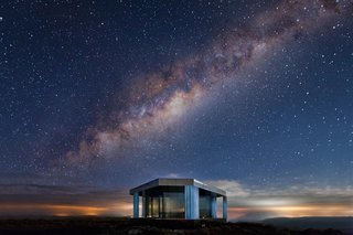 Go Stargazing in This Off-Grid Glass Prefab Nestled in the Desert - Photo 11 of 13 - The glass home is perfectly positioned for stargazing.