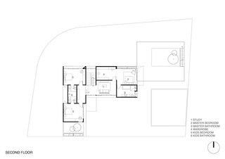 Here's the plan for the second floor of the House of Inside and Outside.