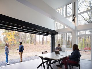 A Shipping Container Prefab Lab Is Built in Only 4 Hours - Photo 6 of 12 - Ample glazing blurs the distinction between indoors and out.