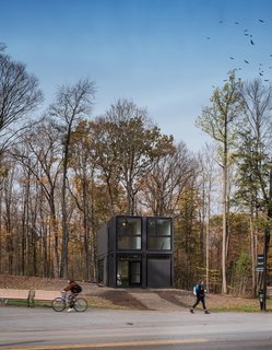 A Shipping Container Prefab Lab Is Built in Only 4 Hours - Photo 1 of 12 - The only site prep required was pouring the concrete foundation walls.