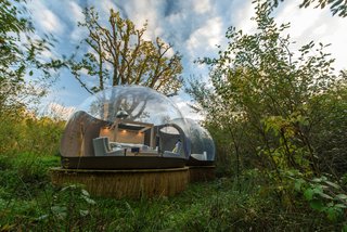 Thoughtful furnishings provide luxury in the middle of nature.