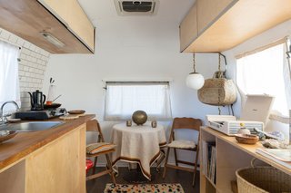The Merchant on the Road Airstream interior was curated by the mother/daughter duo of Merchant Modern.