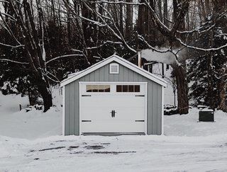 The couple plan to paint the entire Livingstone Farm prefab garage a crisp shade of white.