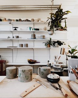 After nearly a year of being away from her craft with clay, Natasha has returned to creating ceramics thanks to the recent completion of the pottery studio.