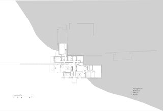 A look at the Jackson Residence lower-level floor plan.