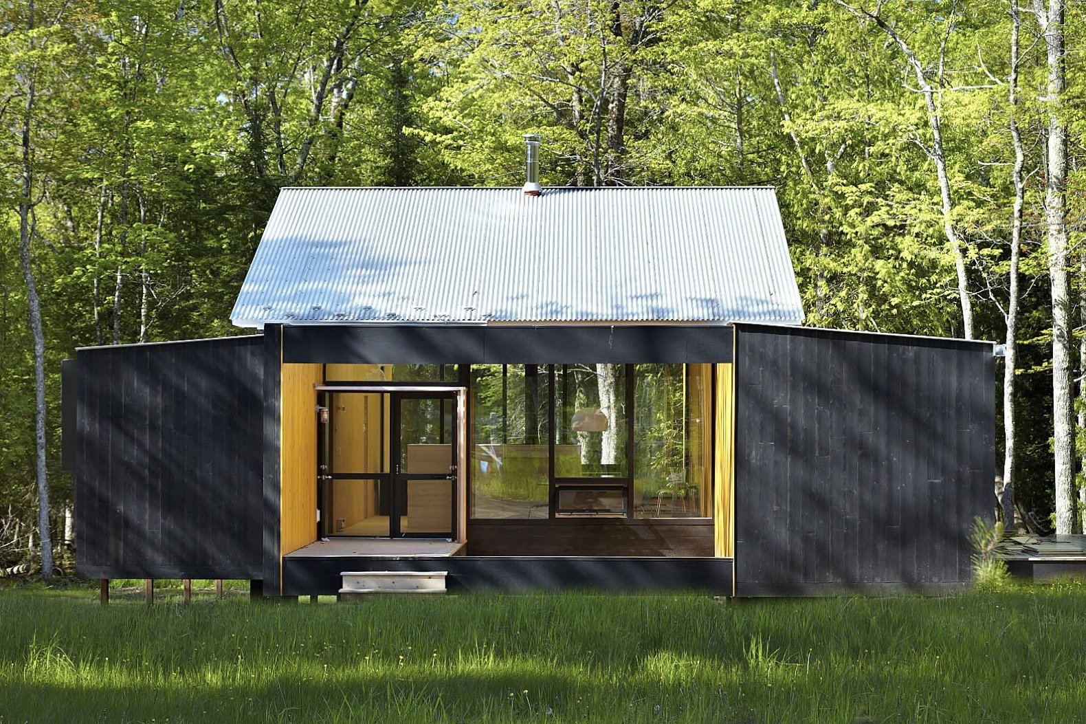 this prefab cabin offers an affordable answer to island