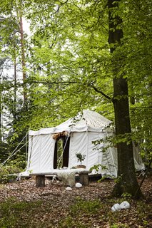 Although the cabins have now been completed, a few of the roomier canvas bedouin tents will still be available to rent.
