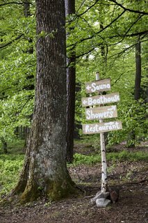 The farm is about two and a half acres and is surrounded by miles of forests that are ripe for foraging.