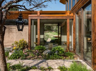 A look at the rear patio gardens.