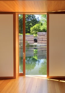 The view from the kitchen to the garage.