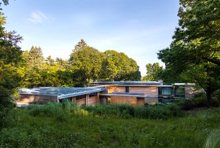 A 2,800-square-foot rooftop solar array covers all of the home's electricity needs.
