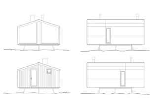 Dubldom in Kandalaksha elevation drawings.