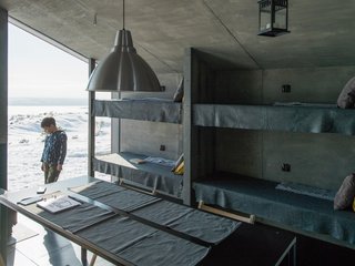 The cabin operates off-grid, yet visitors can still enjoy access to cell reception and free Wi-Fi.