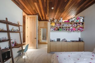 Here is a look at the room Gracia designed for his daughter, Valentina, which has ample storage for her toys.