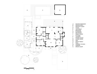 Here's a look at the floor plan of the existing home.