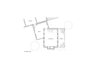 A look at the floor plan of the ground level.