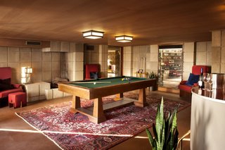 After Nesbitt's purchase, Wright also converted the basement storage area into a billiard room.