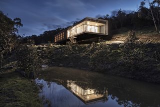 The secluded and tranquil setting is a complete departure from the client's former home in an inner Melbourne suburb.