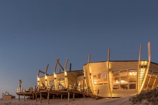 In addition to the guest cabins, main lounge, and dining spaces, the luxury lodge includes full on-site staff accommodation, as well as back-of-house services—including kitchen, storage, workshop, laundry, water supply, energy systems, and a sewer treatment.
