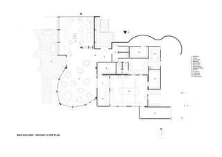 A look at the floor plan of the main building.