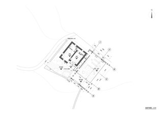 Here's the floor plan of the lower building.
