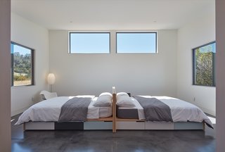 A look inside the kids' bedroom located on the west side of the home.