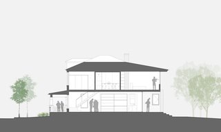 The Nolintha Residence section drawing.