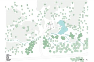 The Teton Valley Residence site plan.