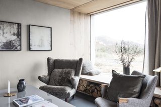 This north-facing window with a deep-set window-seat frames uninterrupted views down the Kyle of Tongue.