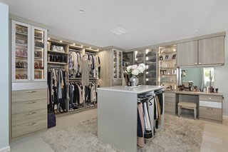 California Closets designed and built this custom wardrobe.