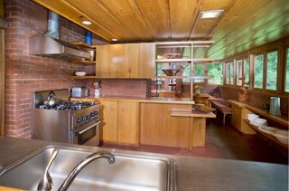 Here is the kitchen in the south end of the home next to the dining area.