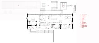 Peconic House main floor plan.