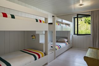 Built for multigenerational use, the Peconic House also includes a four-person bunk room on the lower floor.