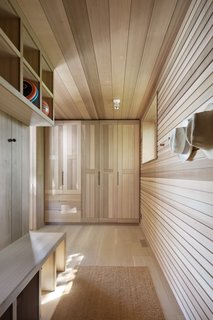 The built-in millwork is by LCK Enterprises.