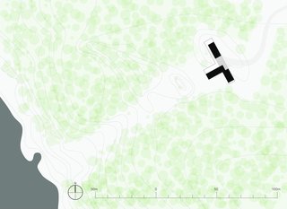 Summer house in the Stockholm archipelago site plan.