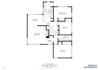 Second story floor plan.